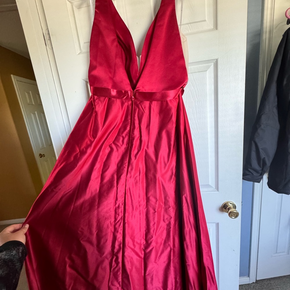 Elegant Red Evening Gown